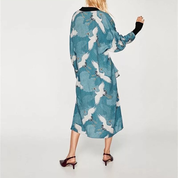 💕Sale💕”Crane”duster/robe/kimono - Picture 5 of 13